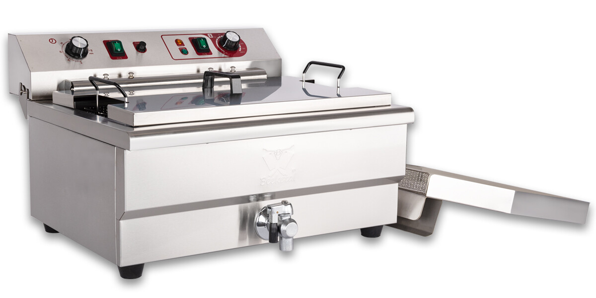 Friteuse Fritteuse Fritöse Fettbackgerät 400 V Profi Gastronomie Gastro Beeketal