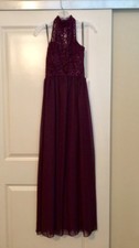 Juniors Size 1 Berry Wine Prom Dress