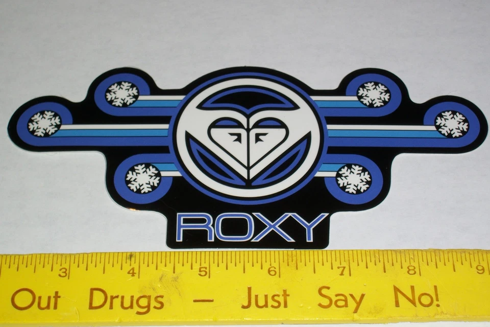 VTG 90's HUGE ROXY HAWAII BEACH GIRL HEART SURF SNOWBOARD SKATEBOARD NOS STICKER