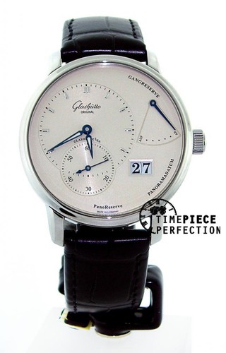 Glashutte Original PanoReserve Manual Wind 40mm Silver Watch 65-01-22-12-04