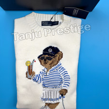 POLO RALPH LAUREN Polo Bear Golf Sweater White Women s Small