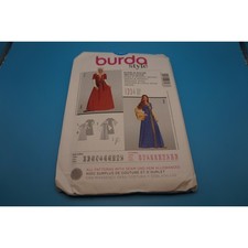 Burda Style 7468 Medieval Dress Bonnet Sewing...