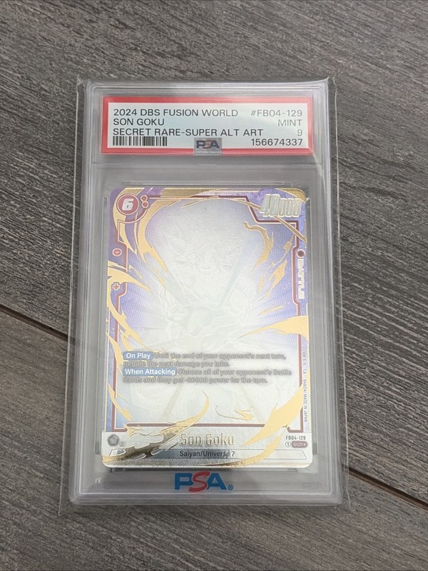 Dragon Ball Super Son Goku / Ultra Limit FB04-129 Alt Art SCR* PSA 9