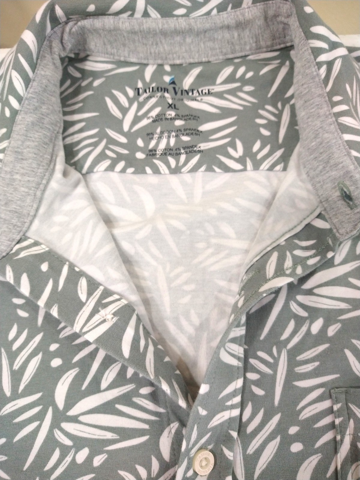 Men's Clothing Short Sleeve Tops | Taylor Vintage Connecticut Originals | Size L image 6