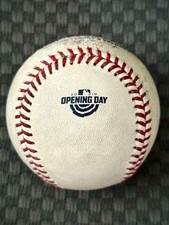 2019 Opening Day NY Mets Game Used Baseball Syndergaard & Rendon - MLB Auth