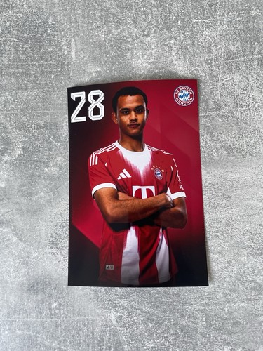 Tarek Buchmann Autogrammkarte/ Autogrammfoto FC Bayern München 2025/26 Druck