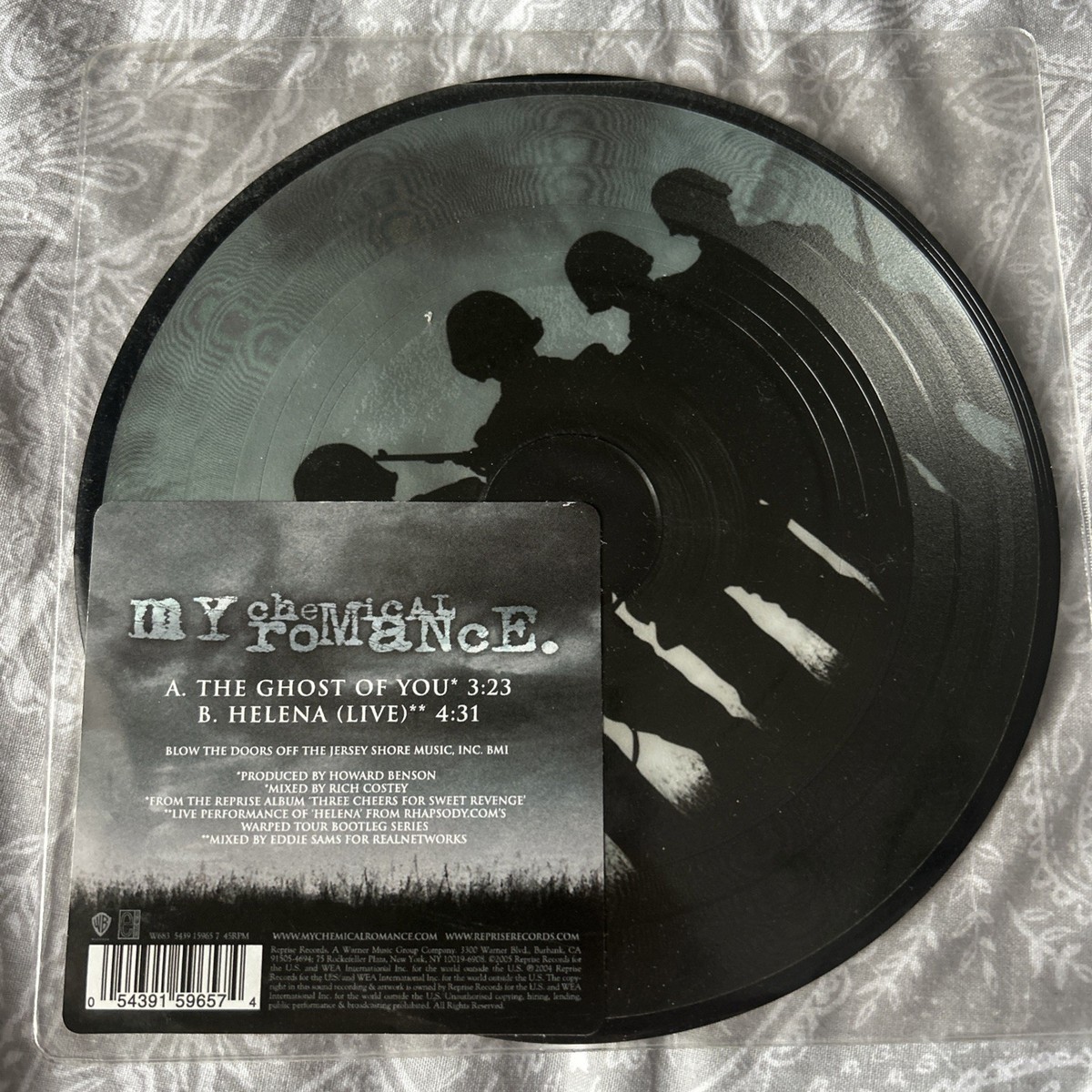 MY CHEMICAL ROMANCE -Ghost Of You- Rare UK 7” Picture Disc (Vinyl 