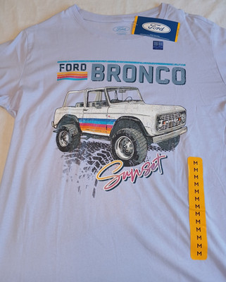 New Retro Vintage Official Ford Bronco Truck T-shirt Ladies Women's Medium Shirt