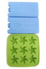 IKEA Stampo Ghiaccio Silicone Verde Stella + 2 Ezetil Ghiaccioli