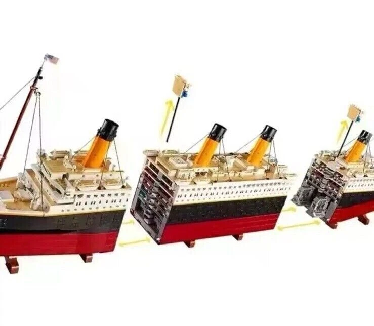 MOC 10294 Titanic Building Blocks ICONS 9090 Pieces Exclusive Gifts Toys DHL - Image 2 of 4
