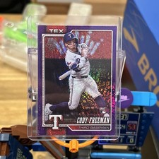2026 Topps Series 1 Cody Freeman RC Purple /250 #224 Rangers Holo Foil Parallel