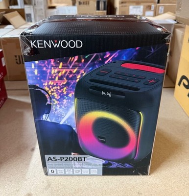 Kenwood tragbarer drahtloser Bluetooth Karaoke Party Lautsprecher Lichter AS-P200BT