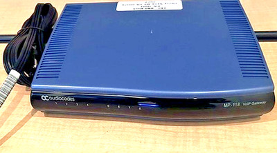 AudioCodes MediaPack MP118 MP-118/8FXS/3AC 8-Port Analog VoIP Gateway SIP T.38