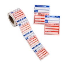 300PCS Car Oil Change Stickers for Windshield,Next Service Due Blue Red 2