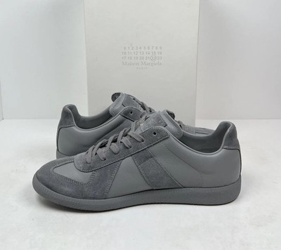 Maison Margiela GAT Sneakers Gray Men 10 43 Suede Leather Low Tops