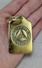 Vintage Brass Mercedes Benz Keychain Keyring Vintage Brass Mercedes Benz Keychain Keyring