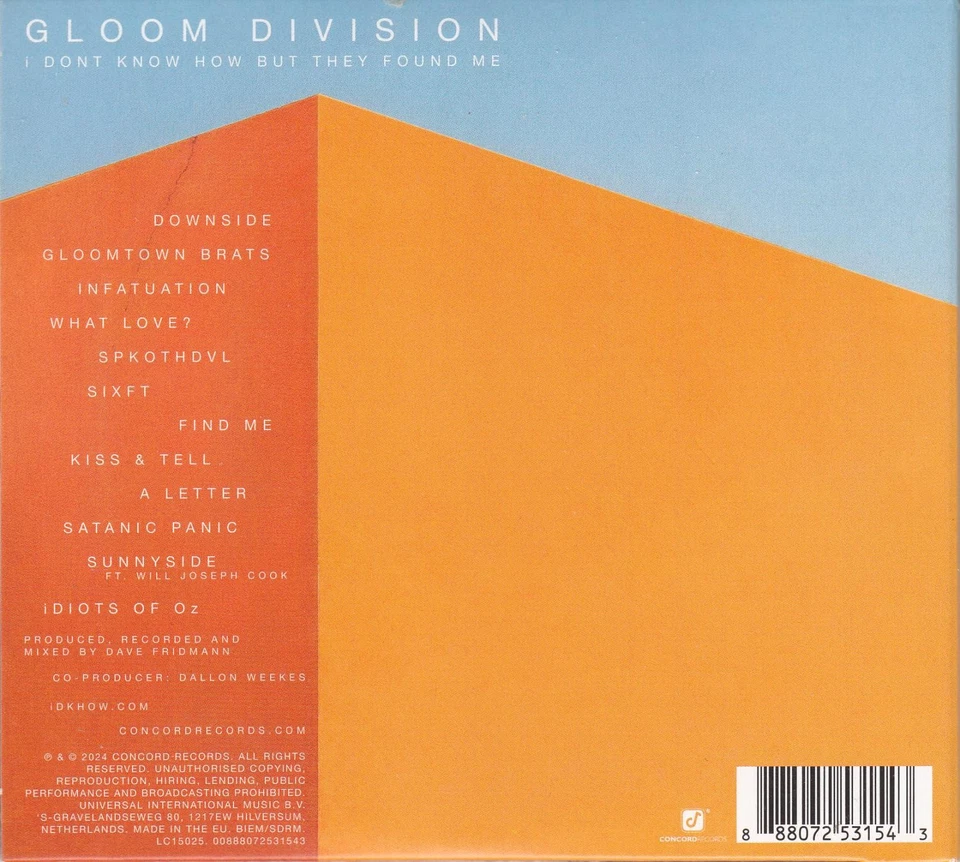 I DONT KNOW HOW BUT THEY FOUND ME – Gloom Division (CD) - Bild 2 von 2