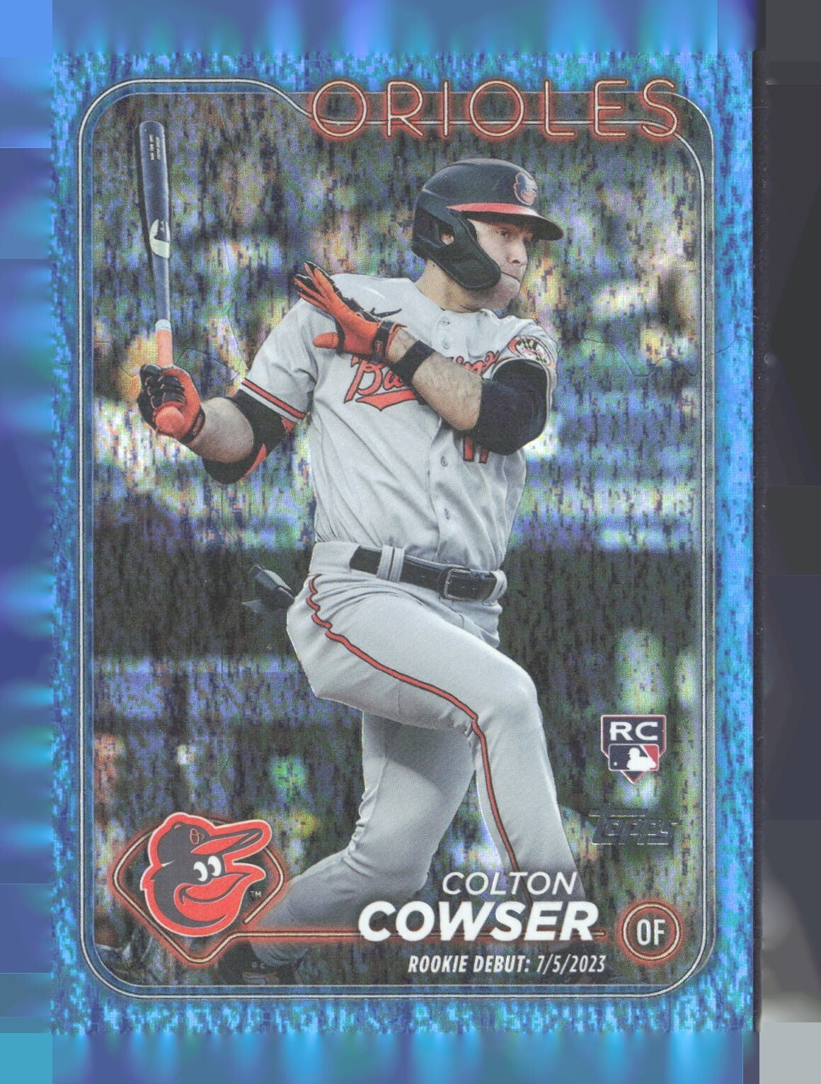 2024 Topps Update Rookie Debut Colton Cowser #US72 Blue Holo Foilboard /999