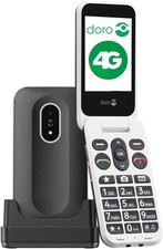 Doro Leva L20 4G Flip Big Button 128MB SIM-Free Mobile Phone - Black/White  B