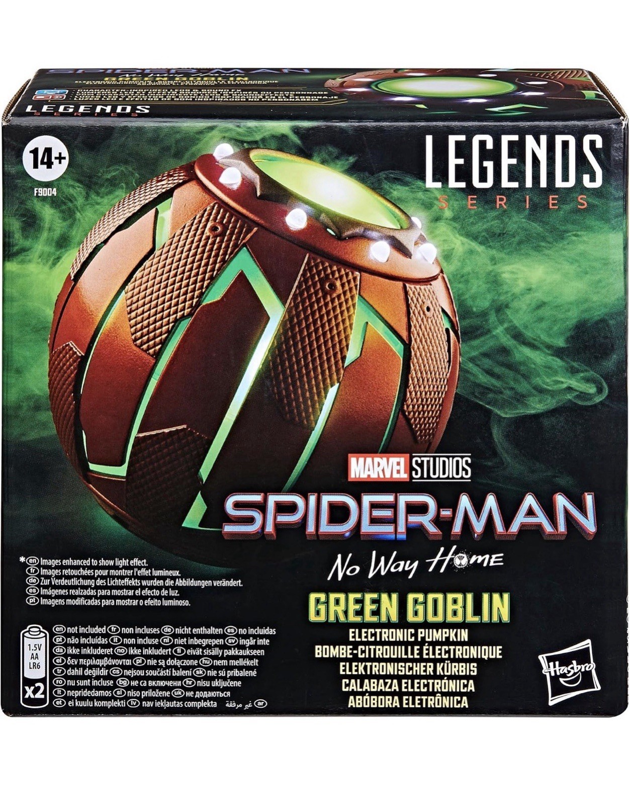 Spider-Man No Way Home Legends Series Duende Verde Calabaza Electrónica Marvel