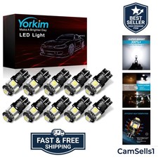 194 LED Bulbs White 6000k Super Bright 5th Generation, T10 168 LED Bulb for C...