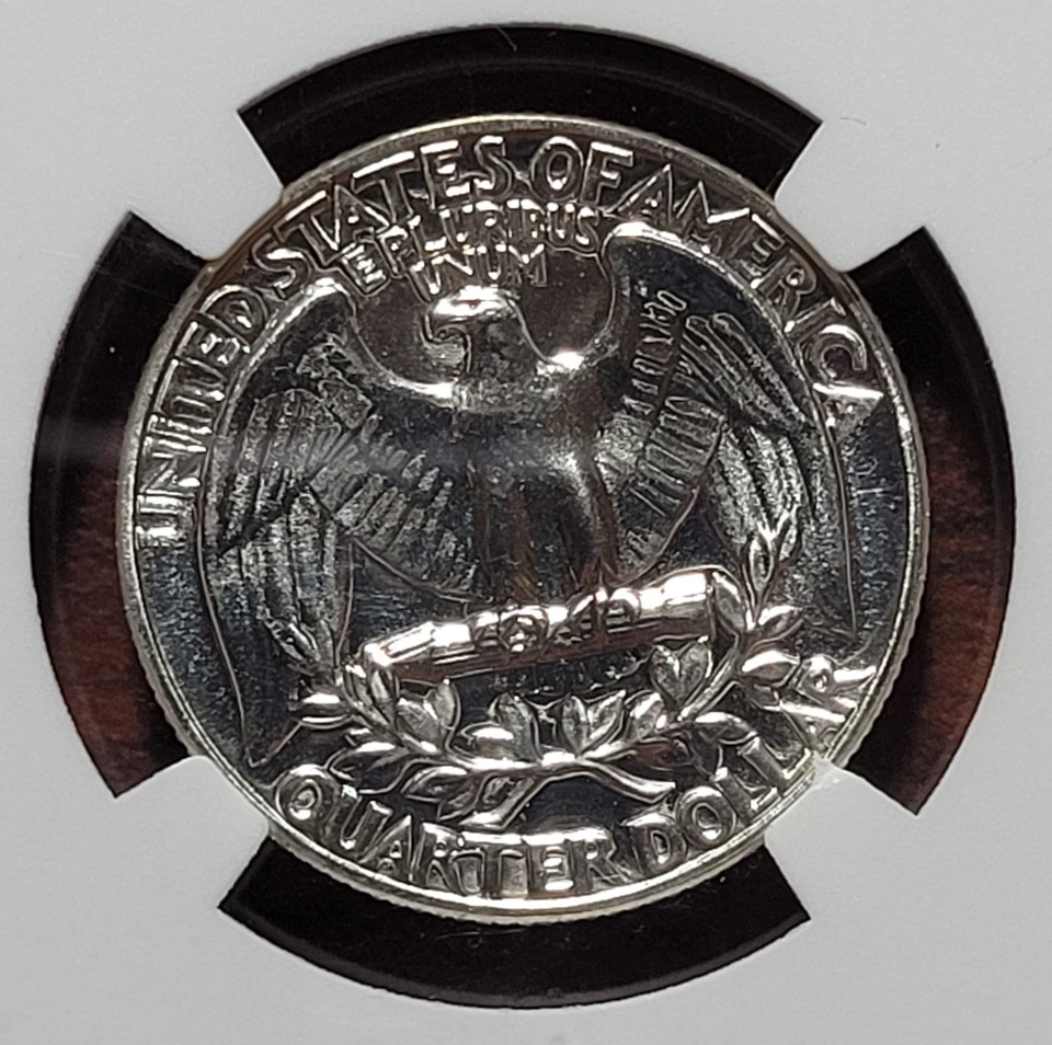 1955 Washington Quarter NGC PF-69 Gem Brilliant Proof PF69 Certified 90% Silver - Image 3 of 4