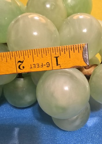 MCM lucite grape cluster acrylic Pearl approx 15" each grape about 1.5" Large ME - Picture 19 of 19