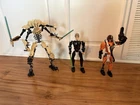 LEGO Star Wars Buildable Figures Lot: Luke Skywalker General Grievous, Poe