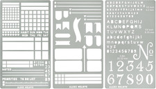 No.486 Metal Stencils for Bullet Journaling, Bookmark, Planning, Lines, Planner,