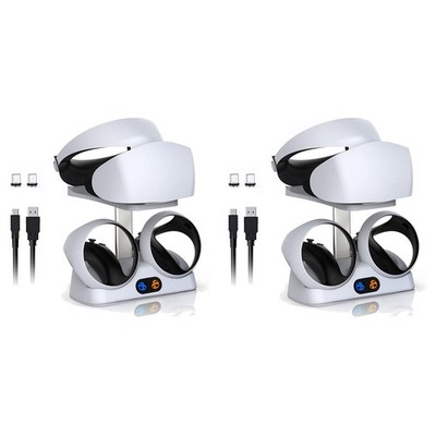 2X Ladestation für PSVR2-Controller mit Headset-Halter, Virtual-Reality-Lad9053