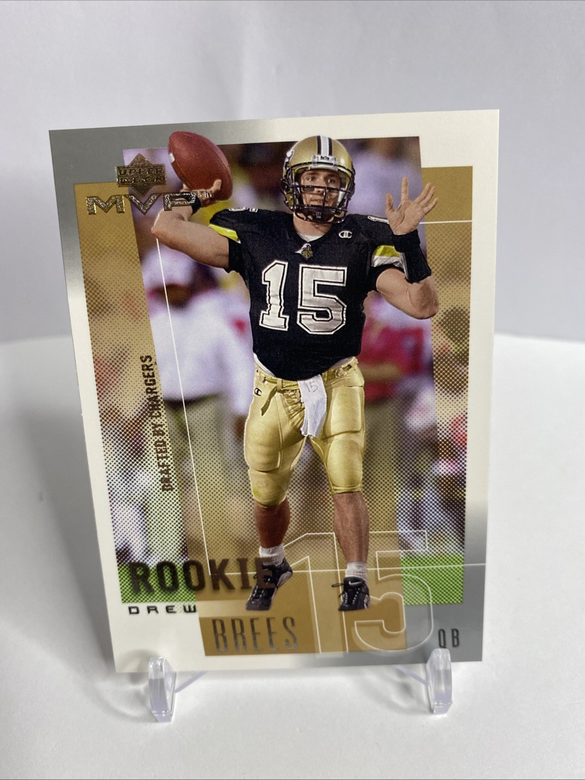 Drew Brees #287 (Football Cards 2001 Upper Deck MVP) — is it worth grading?
