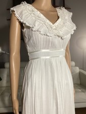 Vintage 1970's GUNNE SAX Gauzy Cotton Maxi Hippie Prairie DRESS sz 7