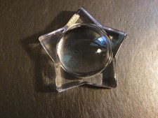 Magnifying Glass Vintage Dome Glass 5 Pointed Star Paperweight