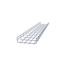 NavePoint Electro Zinc Plated Wire Mesh Cable Tray, 7.88"W x 1.97"D x 59.06"L ,