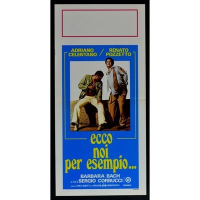 Locandina ECCO NOI PER ESEMPIO Adriano Celentano Renato Pozzetto Bach B389