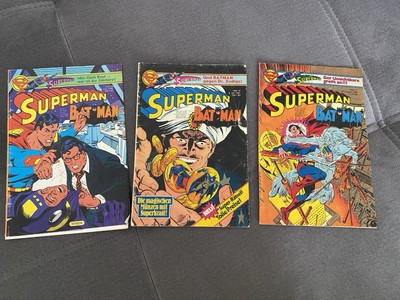 3 SUPERMAN BATMAN Comic Hefte Ehapa DC Comics Leseware Oder zum Basteln