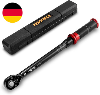 AEROFORCE 1/2-Zoll Drehmomentschlüssel (20-220 Nm), 72-Zahn Ratsche Mit Doppelri