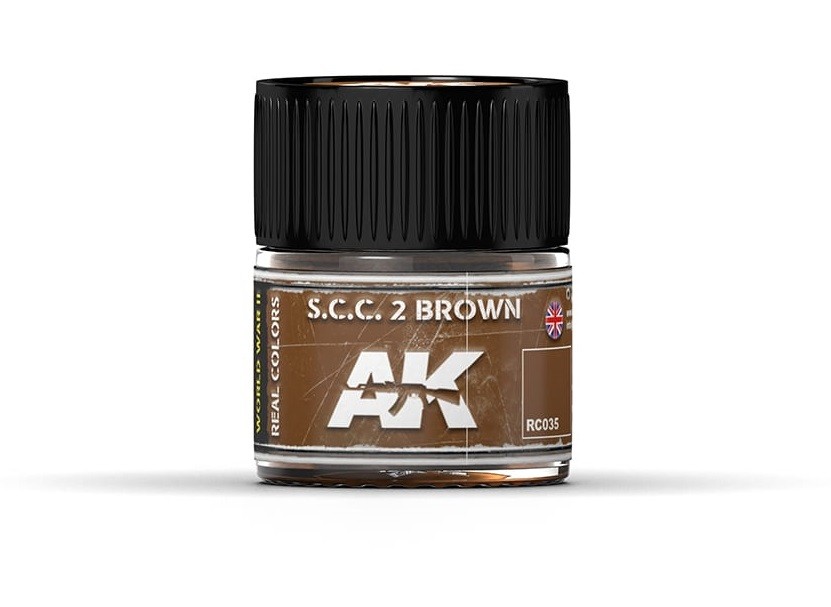 Краска для хобби AK Interactive AFV Real Color RC035 SCC2 коричневая 10 мл 1890₽