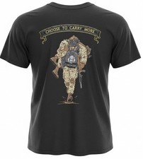 STP Small T- Shirt Men's, Black,Choose To Carry More, SOCOM SEAL BUDS NSW DEVGRU