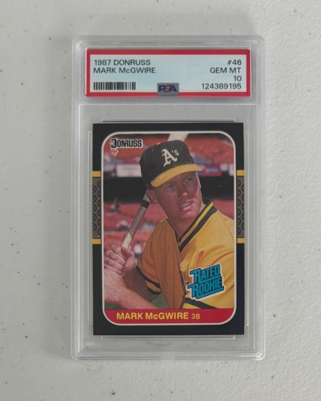 1987 DONRUSS BASEBALL #46 MARK McGWIRE PSA GEM MINT 10