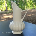 Vintage Brush McCoy Solid White Vase Pitcher # 718 1920-40s