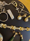 14k 10k Platinum Gold Jewelry Diamond Bracelet Scrap Lot Ring Ear Pendant 50.7gr — photo 5