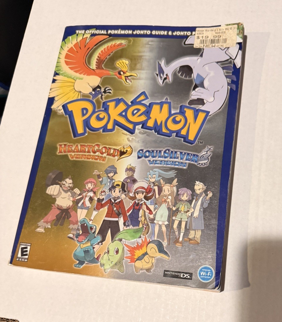 Pokemon HeartGold & SoulSilver Strategy Guide Johto Pokedex with Poster