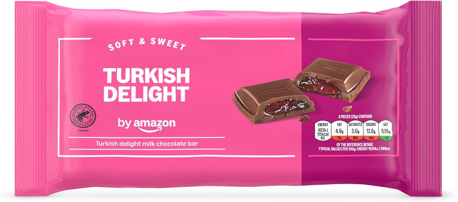 Turkish Delight Milk Chocolate Bar, 150G