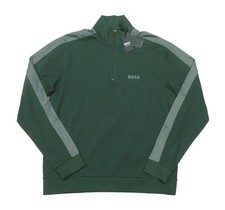 Boss Hugo Boss Men's Green 1/4 Zip Pullover Tracksuit Sweater