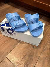 Birkenstock Arizona Blue EVA Slide Sandals Buckle Straps US 3 New w/ Box