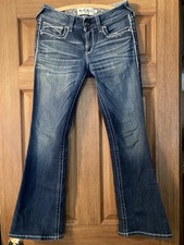 Ariat Real Denim Women's Jeans Dark Wash Mid Rise Bootcut Size 29s