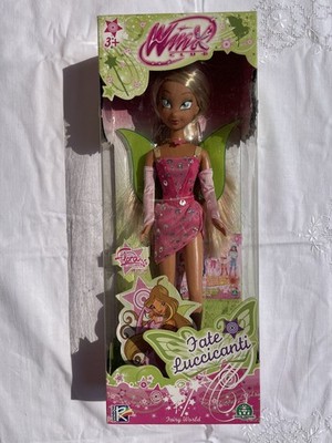 Winx Club NIB Shining Fairies Flora Precious Games 2004 Doll Doll