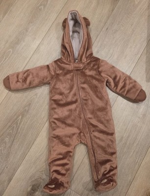 Carters Winter Bear Snowsuit Bunting W/hood 9 Months Fluffy, Warm Brown