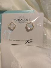 Park Lane MOTHER OF PEARL Post Earrings in Go...